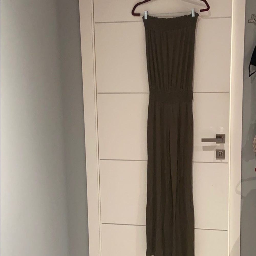 strapless jumpsuit
